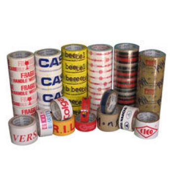 Printed adhesive tapes 